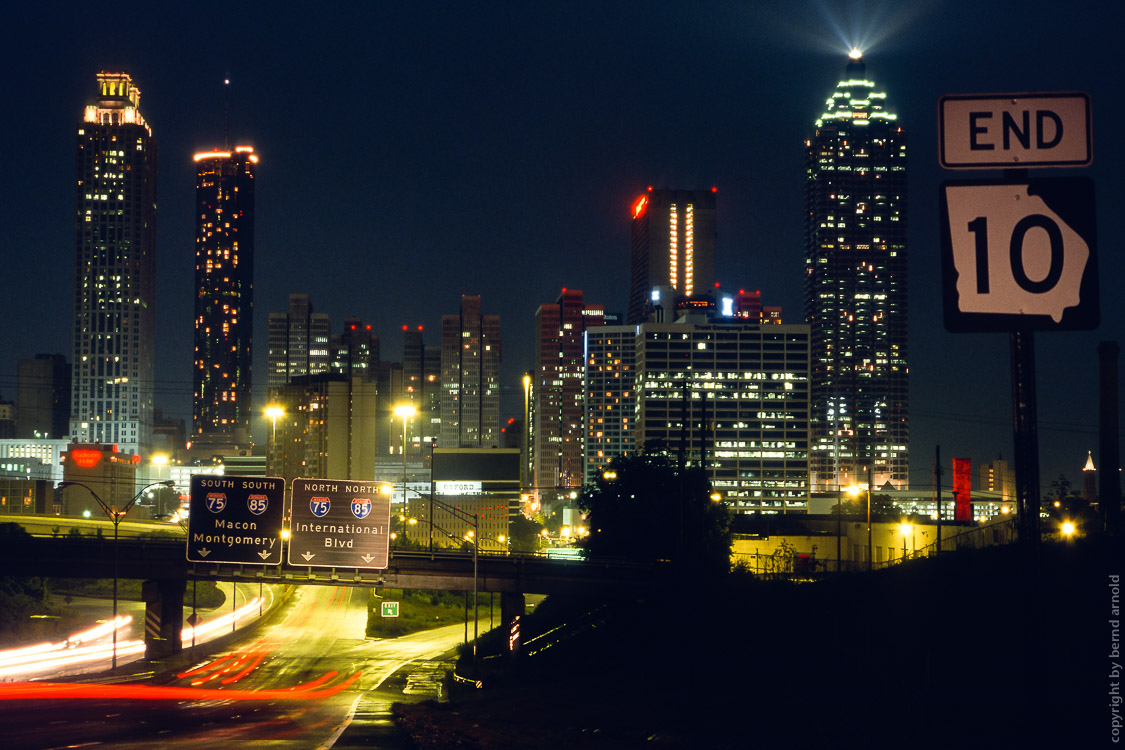 Atlanta Skyline Night – The end 