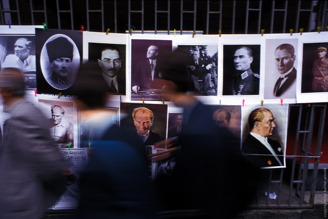Images of Mustafa Kemal Atatürk in Istanbul Beyoglu