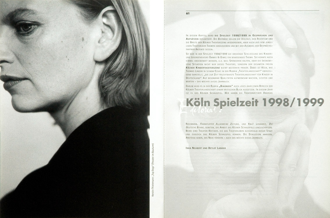 Kerstin Thielemann Portrait theatre yearbook