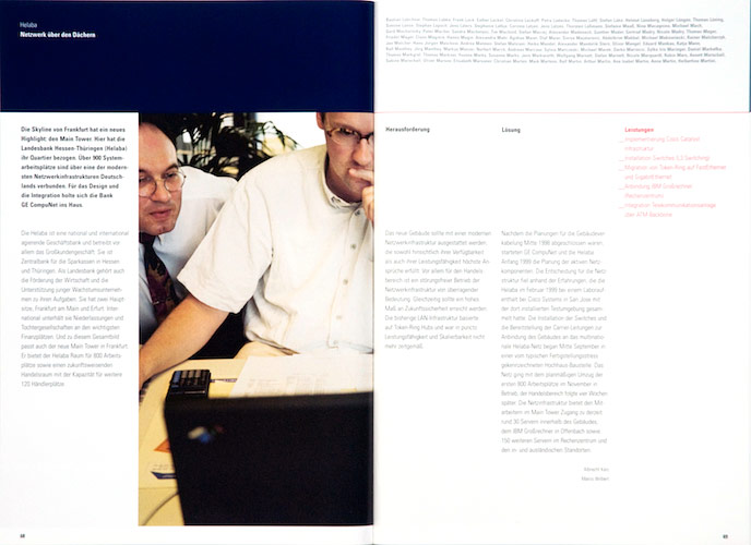 CompuNet annual report corporate design