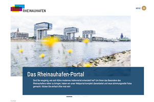Webseite des Rheinauhafen - Die Kranhäuser - Architeturfotografie