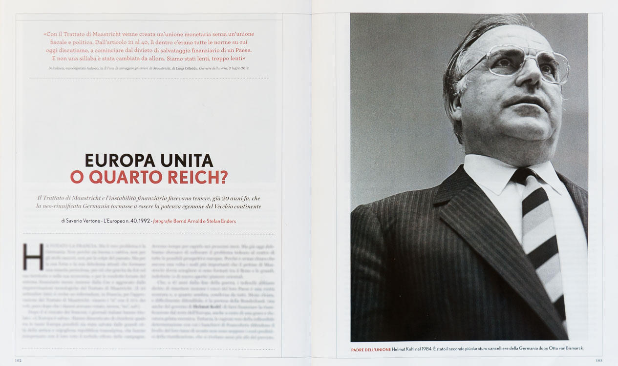 Helmut Kohl (1984) in L'Europeo
