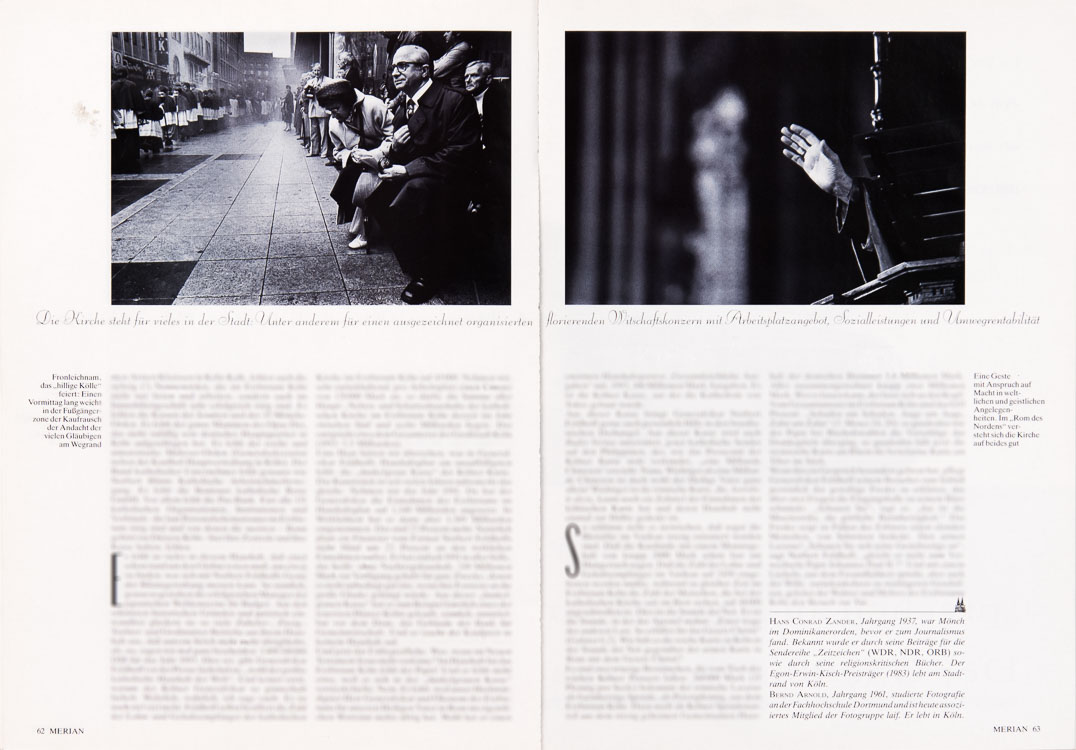 Merian Köln 1994 Zeitschrift – Dokumentarische Fotografie über das Erzbistum Köln