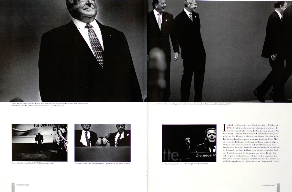 Helmut Kohl power and ritual in Fotomagazin