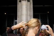 the Portal Parler Cologne Cathedral – woman