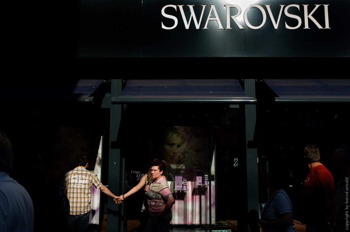 Swarovski shop street photography Hohe Strasse