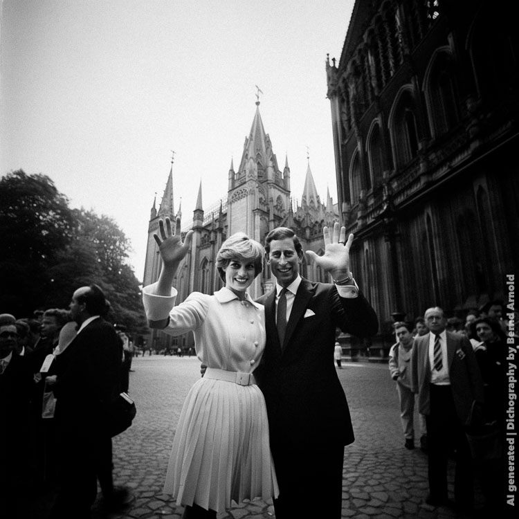 Dichografie – Lady Di mit Prinz Charles vor dem Kölner Dom, 2023