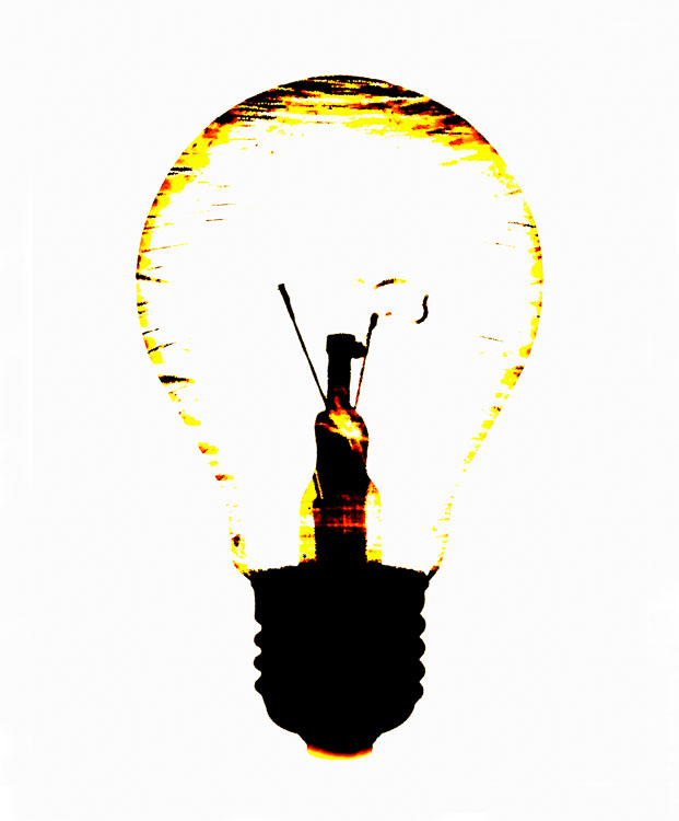 Digitalis Digigramm – Metamorphose eines Fotogramms – Glühbirne