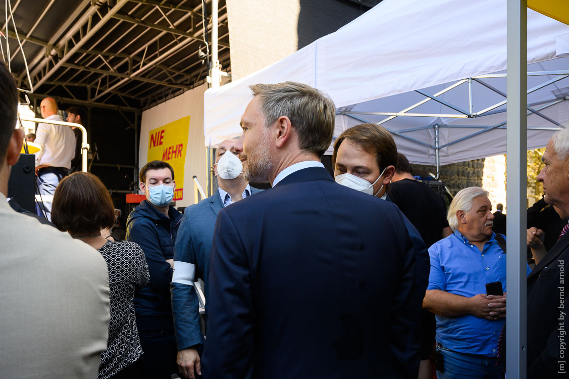 Digitale Fotomontage des Bundestagswahlkampfes – Christian Lindner in Köln