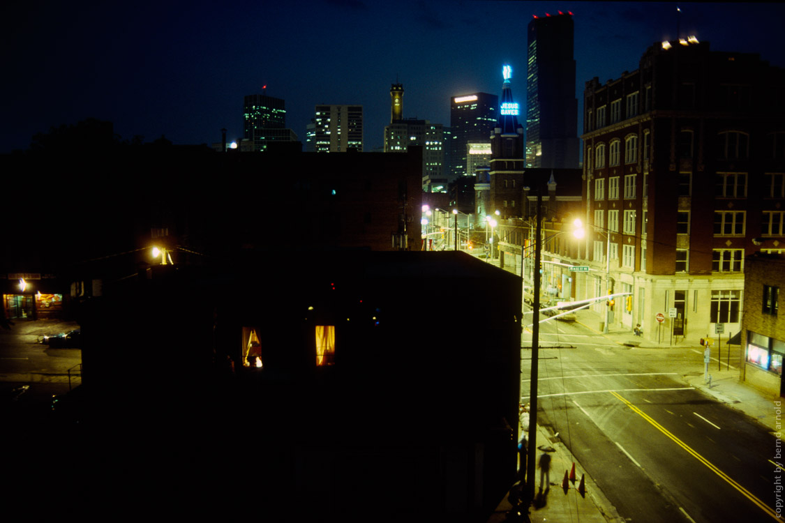 Atlanta skyline Auburn Avenue