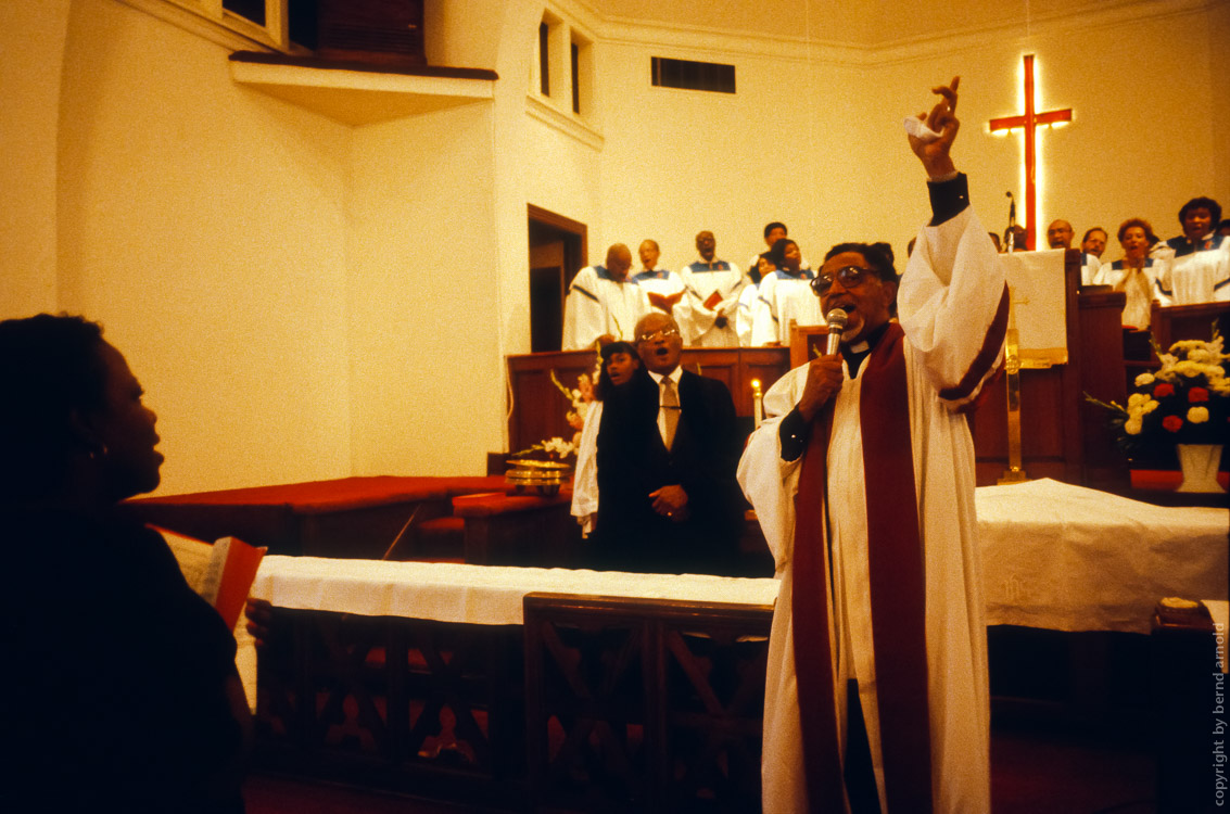 Atlanta Prediger und Gottesdienst in Ebenezer church in der Auburn Avenue