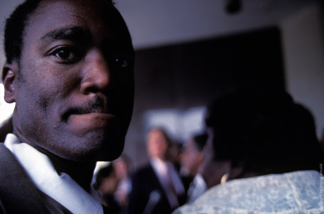 Man during a demonstration in Atlanta 