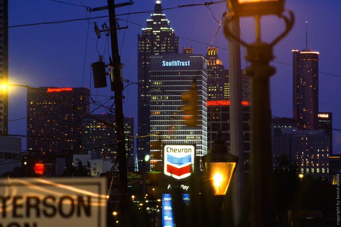 Atlanta skyline by night 