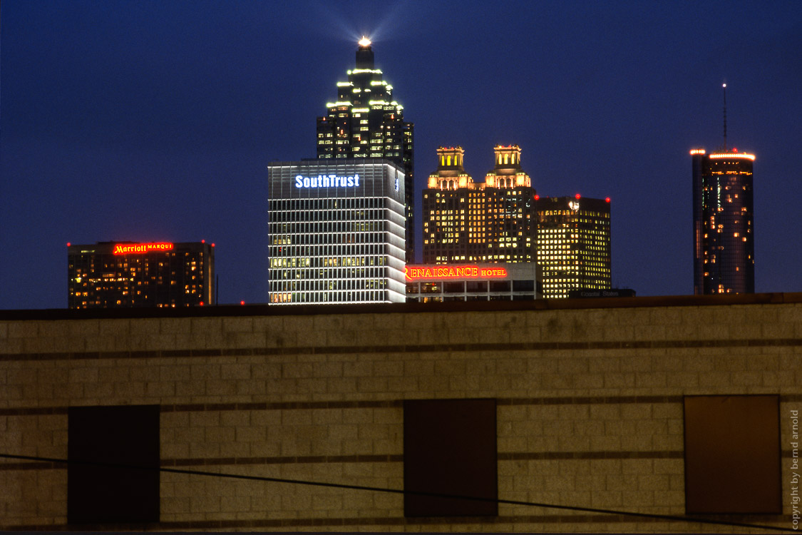 Atlanta skyline night 