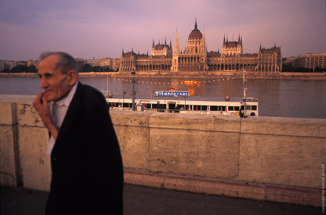 Budapest Parliament Duna Titanic Old Man