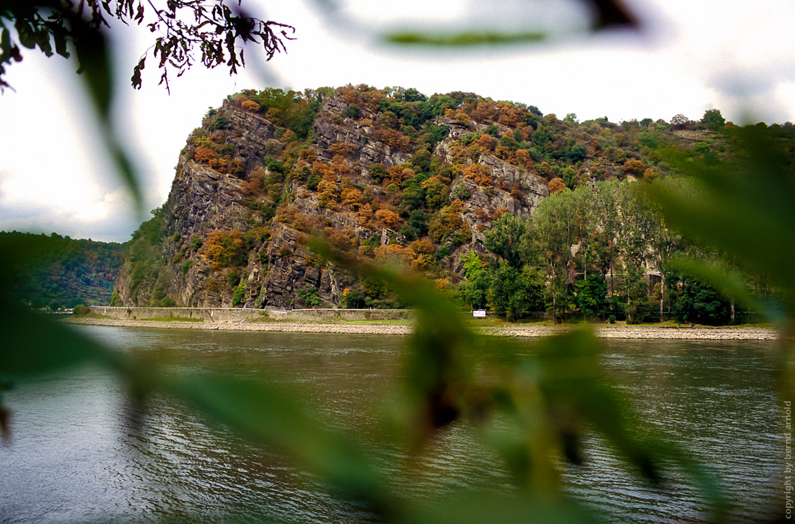 Rheinromantik Mittelrhein – Flusslandschaft – Loreley Felsen am Rhein