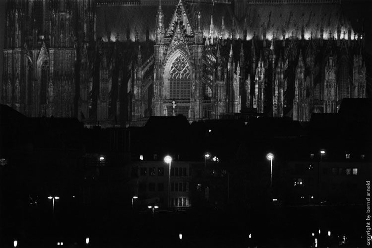 Fotografie - Kölner Dom bei Nacht