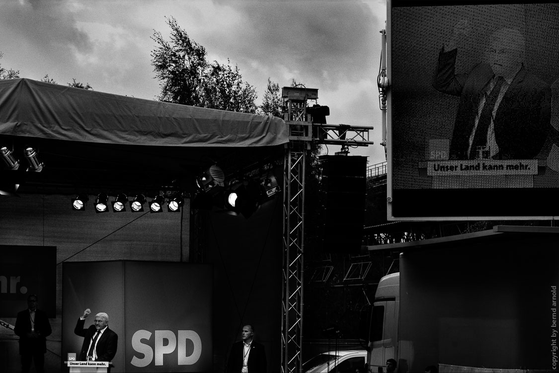 Frank Walter Steinmeier SPD 2009 Wahlkampfrituale