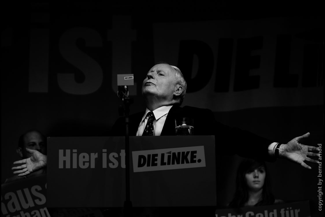 Dokumentarfotografie und Fotojournalismus – Inszenierung und Wahlkampfrituale Oskar Lafontaine 2009