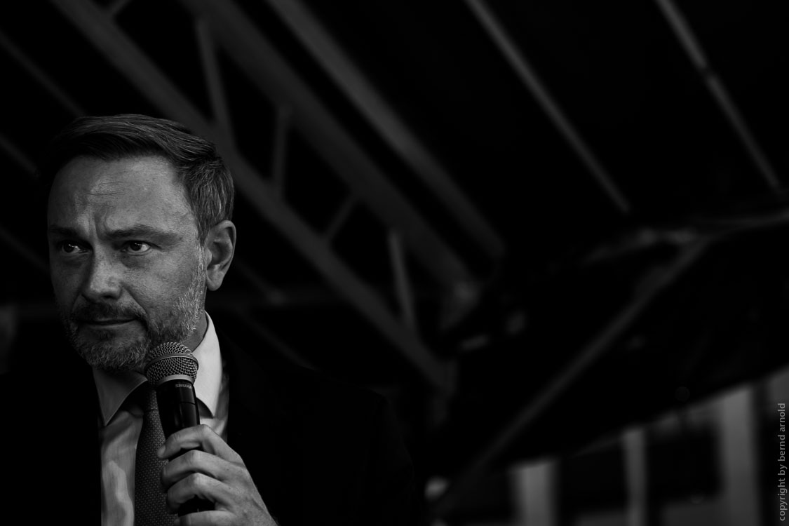 Fotografie – Christian Lindner in Köln 2021 – Wahlkampfrituale