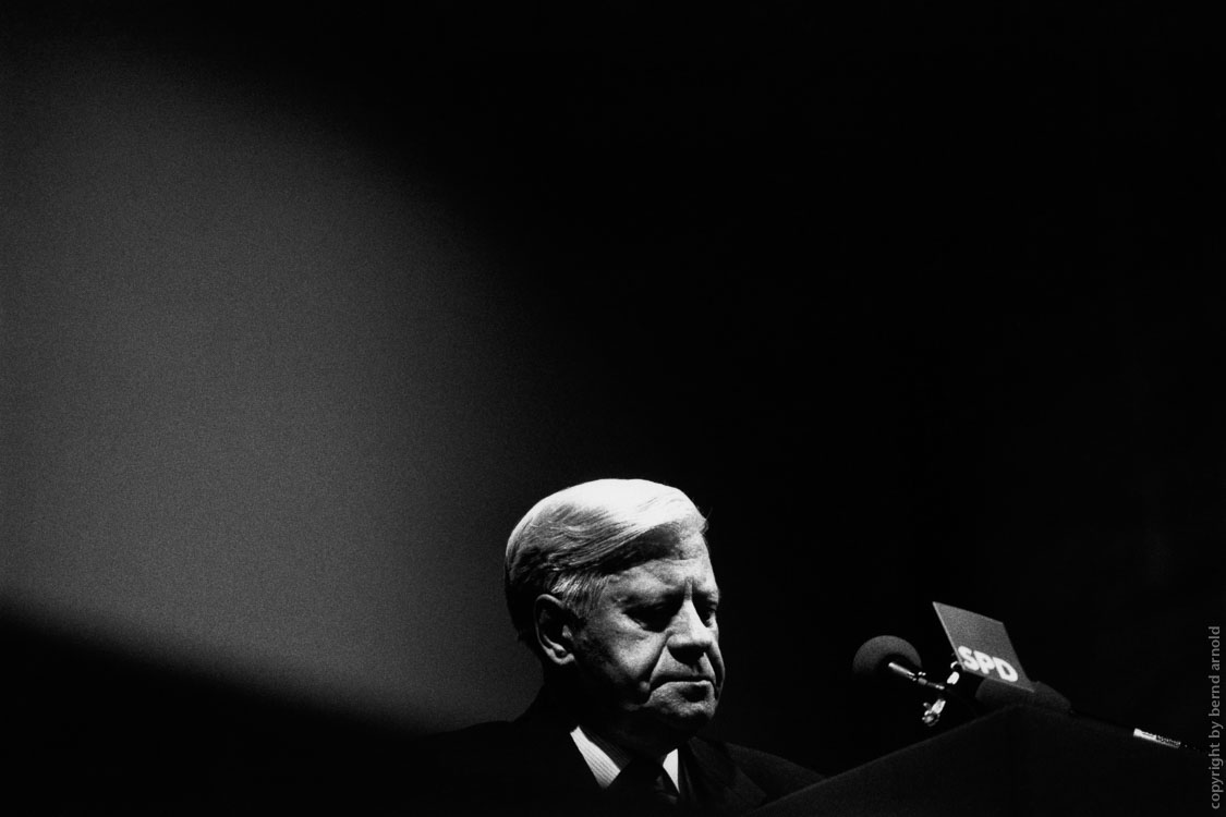 Dokumentarfotografie Bundeskanzler Helmut Schmidt SPD 1994 – Wahlkampfrituale