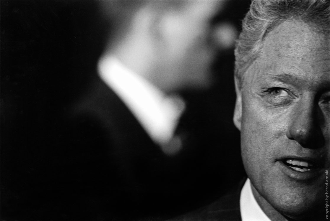Photography of the economic summits in Cologne, Germany, 1999 Bill Clinton Portrait – photography and photojournalism