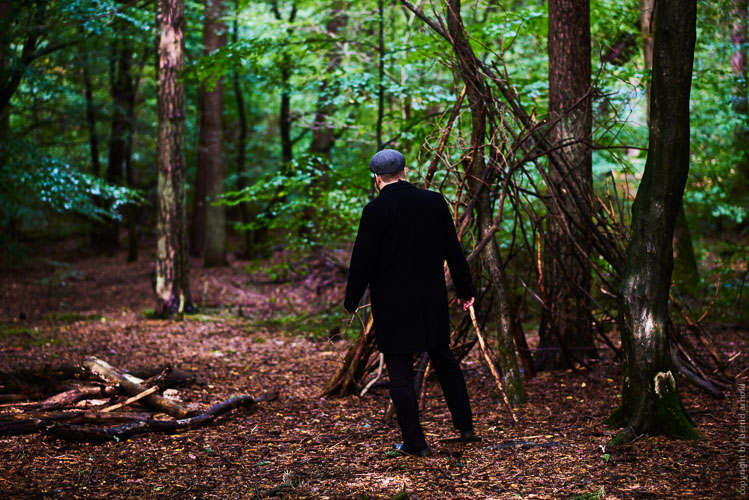 Writer Sven Heuchert in his home forest