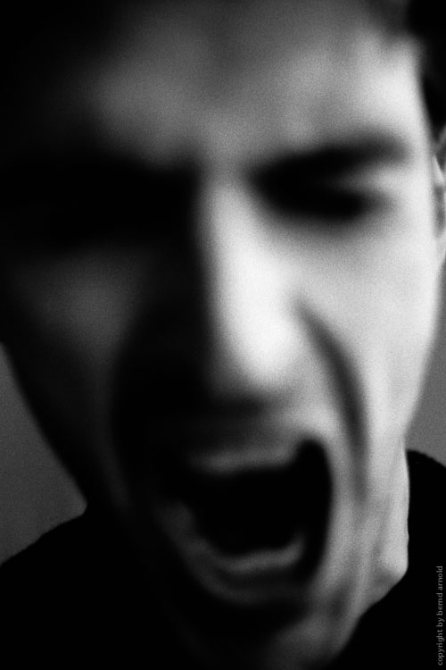 ANGER – scream and emotion – photography
