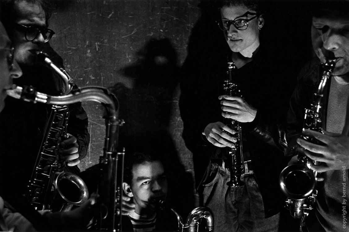 Portraitserie VI Jazzszene Köln 1991 – Saxofonmafia