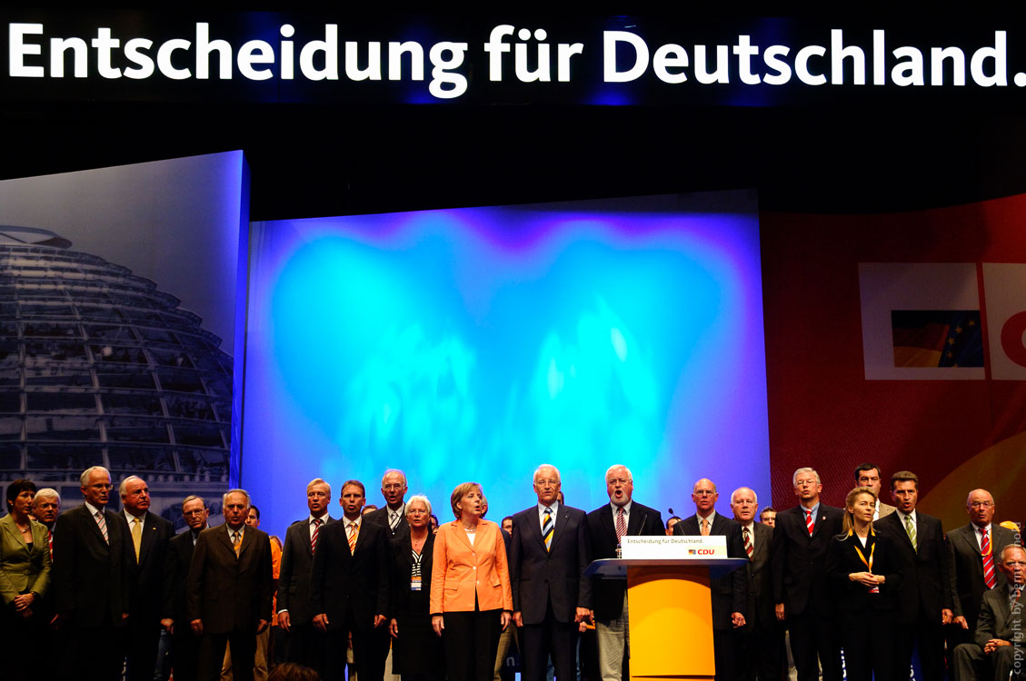 CDU Angela Merkel and Edmund Stoiber – photography and photojournalism