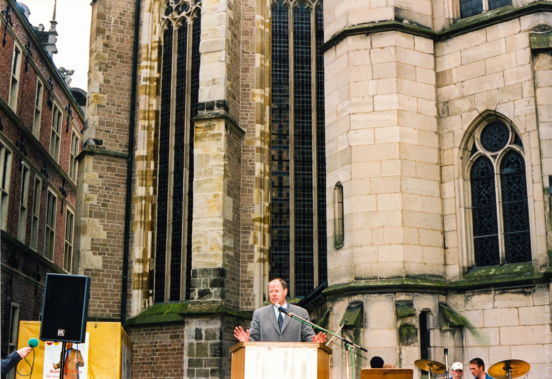 Peer Steinbrück Wahlkampfkundgebung in Münster – Fotoreportage und Fotojournalismus