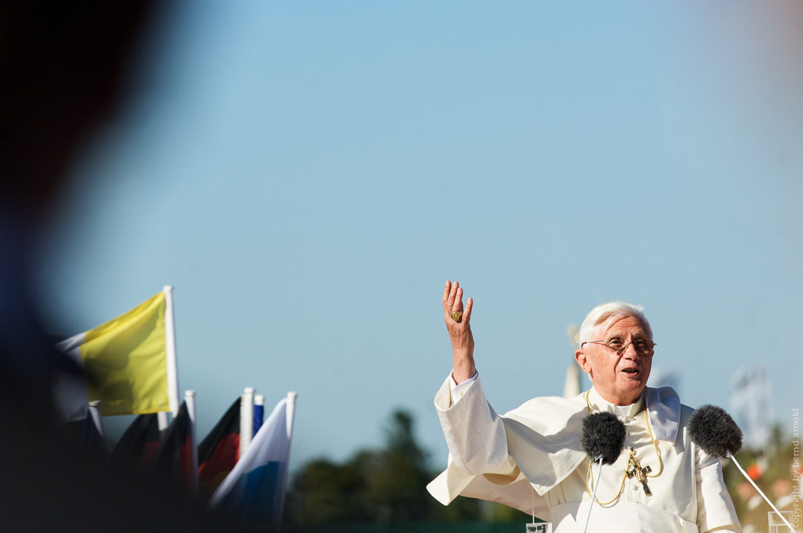 Pope Benedict XVI in Munich airport