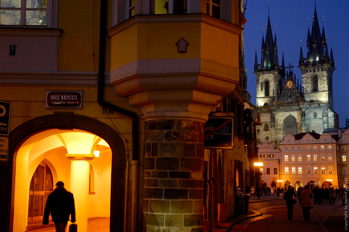 Prague by night