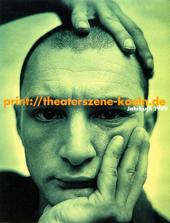 Cover Theaterjahrbuch Portraitfotografie 1999 SK Stiftung Jahrbuch theaterszene-koeln 1999 Verlag SK Stiftung