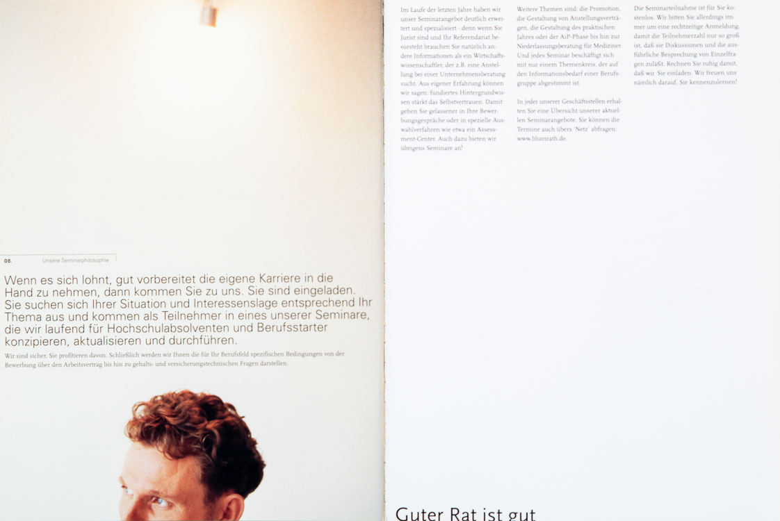 Blumrath Corporate Design Imagebroschüre