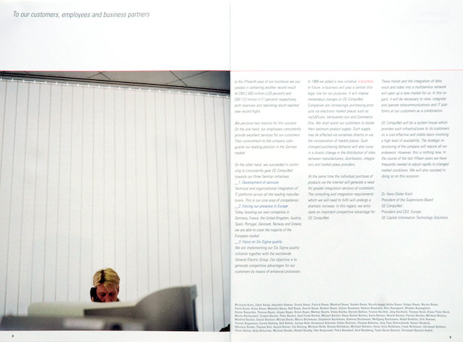 CompuNet annual report corporate design