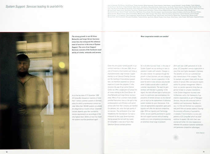 CompuNet annual report corporate design