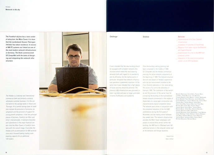 CompuNet annual report corporate design