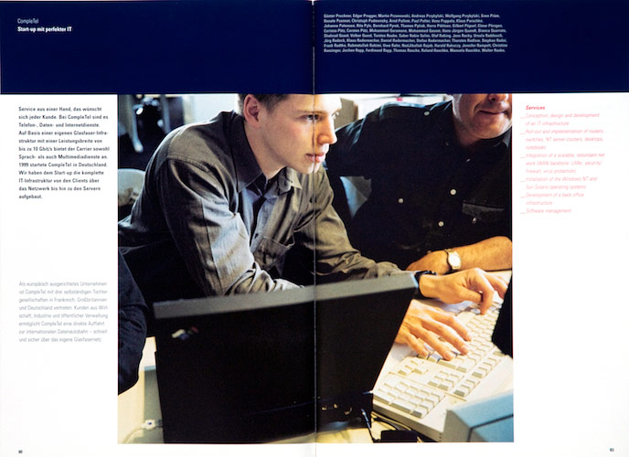 CompuNet annual report corporate design