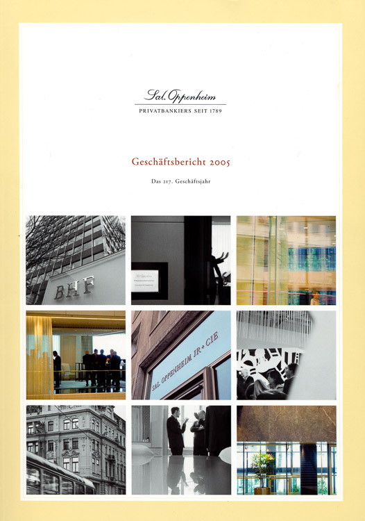 Sal Oppenheim Geschäftsbericht 2005