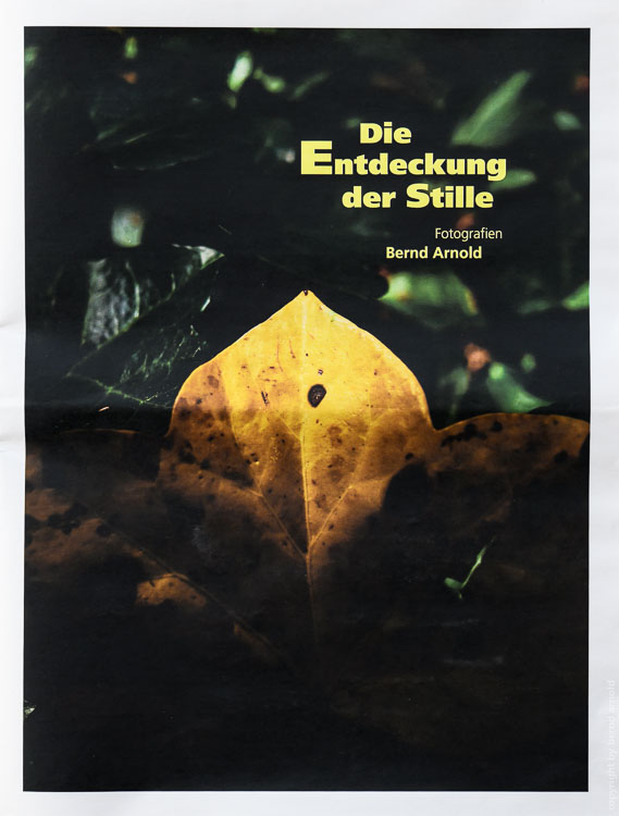 Cover Edition Künstlerzeitung, Die Entdeckung der Stille (deu/eng), sig., Auflage 50