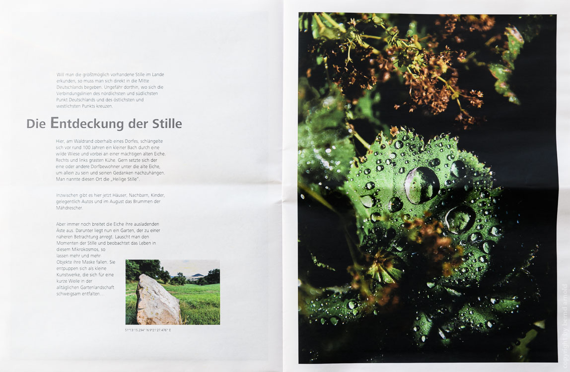 Zeitungsdruck als Edition Auflage 50, Die Entdeckung der Stille Mitte Deutschlands – Fotografien Die Entdeckung der Stille, Edition Zeitungsdruck, Bernd Arnold