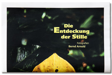 Edition Zeitung – Die Entdeckung der Stille – Cover