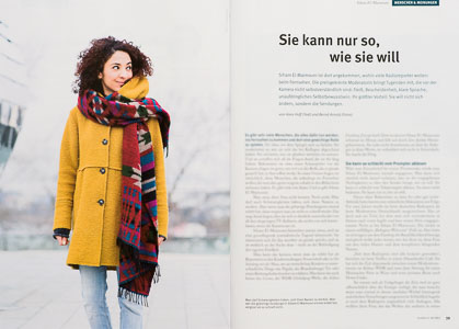 Interview und Portrait über Siham El-Maimouni in der Zeitschrift Journalist