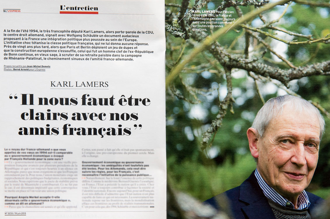 Karl Lamers in L´Express