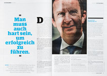 Portrait Hans van Bylen fotografiert für Manager Magazin