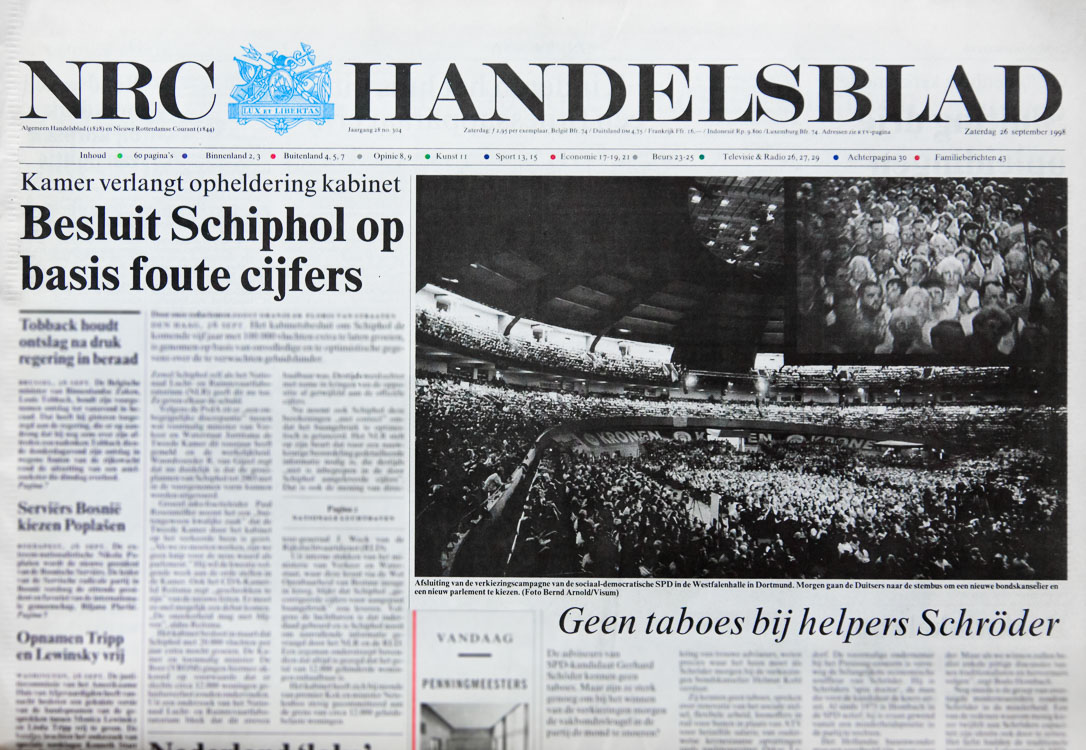 Cover NRC Handelsblad election campaigns Germany