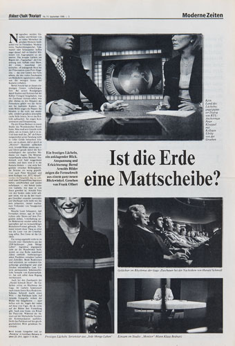 Ist die Erde eine Mattscheibe? Frank Olbert über die Fotografien von Bernd Arnold, Kölner Stadt-Anzeiger, 1996